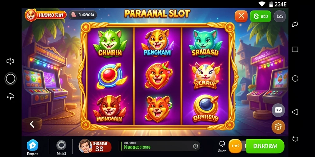 Screenshot gameplay 234E menampilkan keseruan bermain Slot dengan grafik menarik.