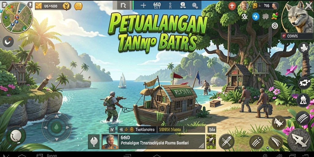 Tangkapan layar 66D menampilkan petualangan mendebarkan di dunia terbuka.