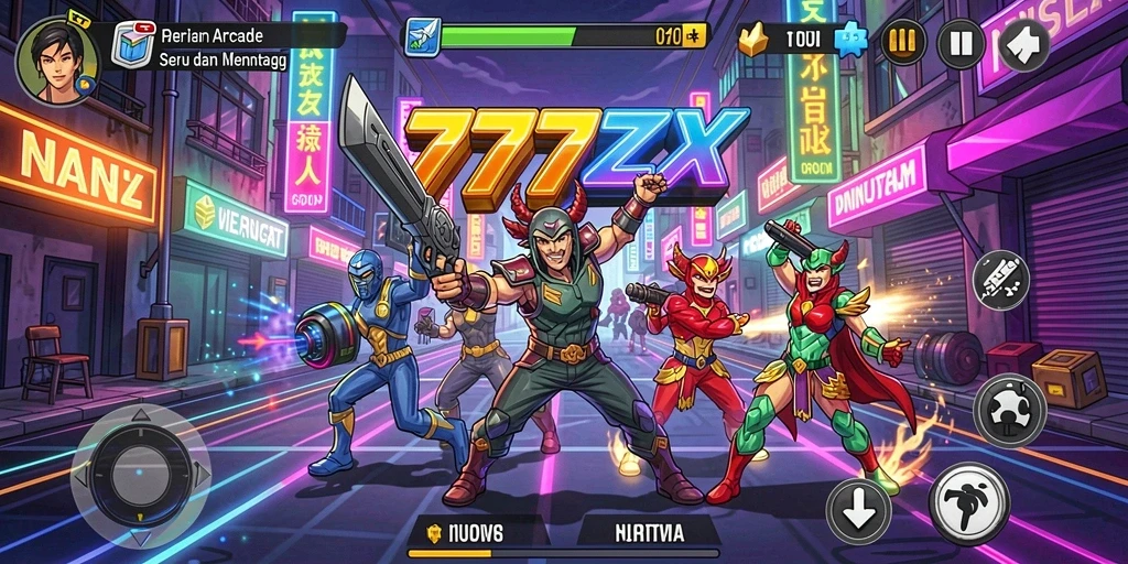 Tampilan gameplay seru dari 777ZX yang menantang dan menghibur.