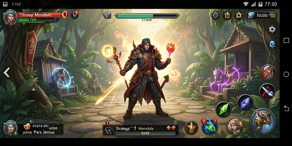 Tampilan utama gameplay 77RP dengan aksi strategi yang intens.