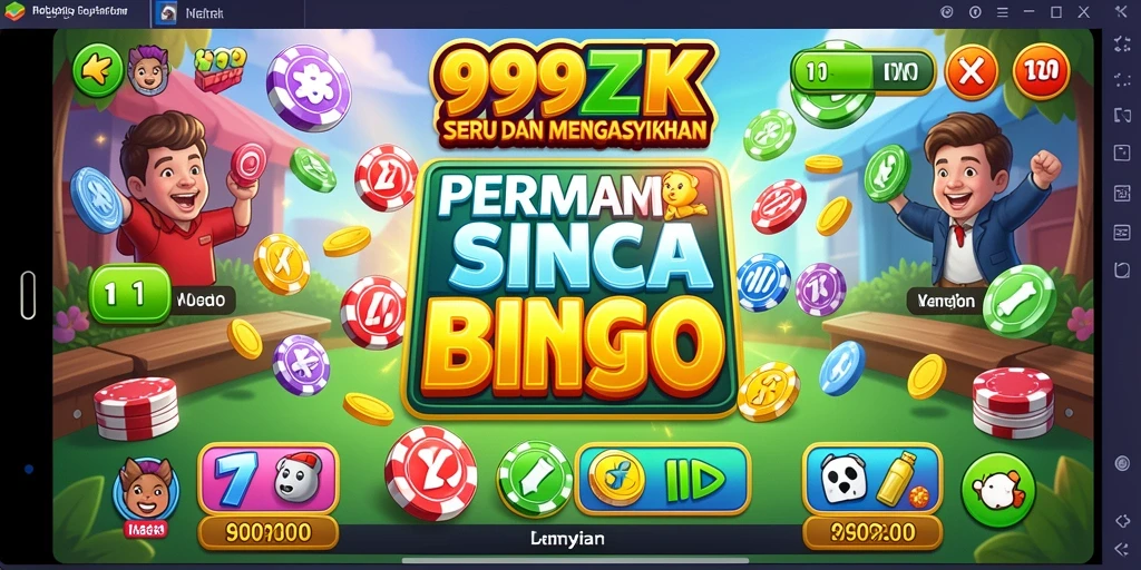 Tampilan gameplay seru dalam permainan bingo 999ZK.