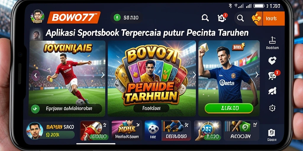 Tampilan gameplay Sportsbook dalam aplikasi BOWO77 yang menarik.