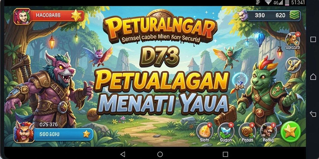 Gameplay D73 yang penuh aksi dan eksplorasi mendebarkan.