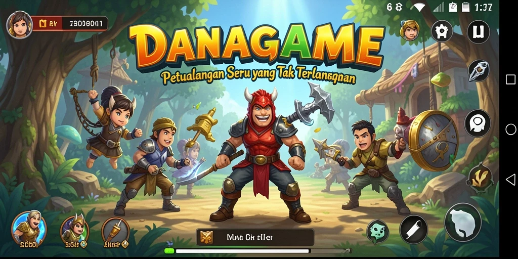 Gameplay menarik dan seru di dunia petualangan DANAGAME.
