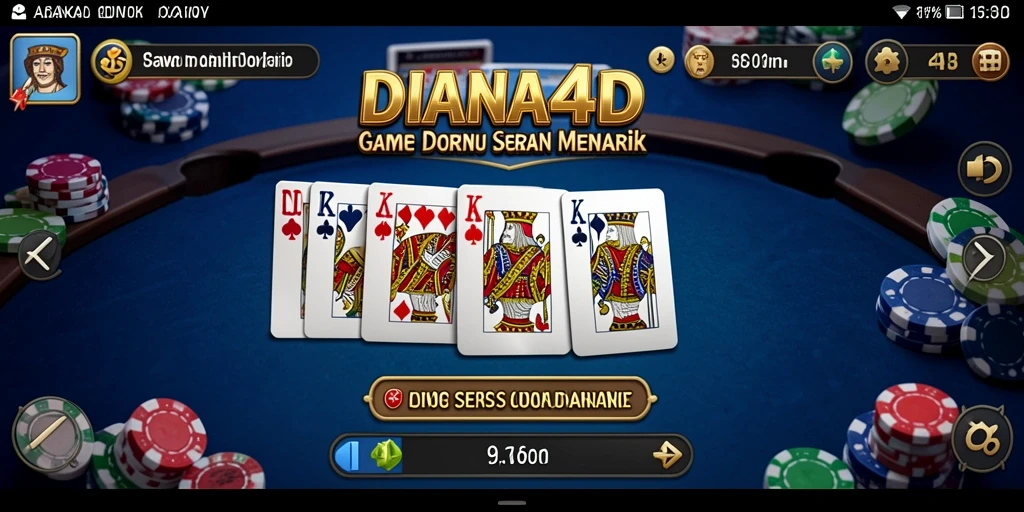 Screenshot gameplay DIANA4D yang penuh aksi Domino.
