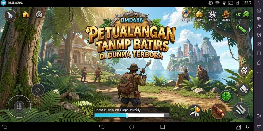 Gameplay DMD686 yang menampilkan eksplorasi dunia terbuka yang memukau.