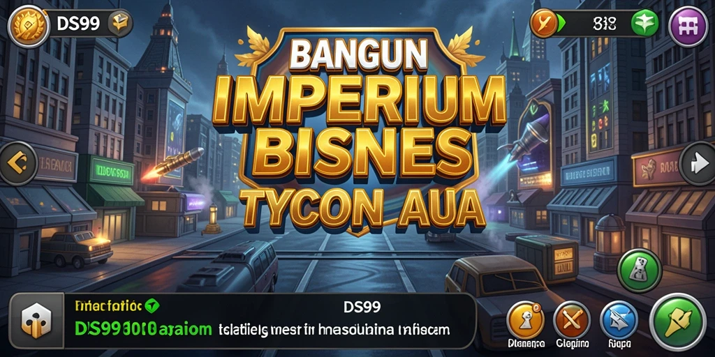 Tampilan gameplay DS99 yang menampilkan manajemen bisnis Tycoon.