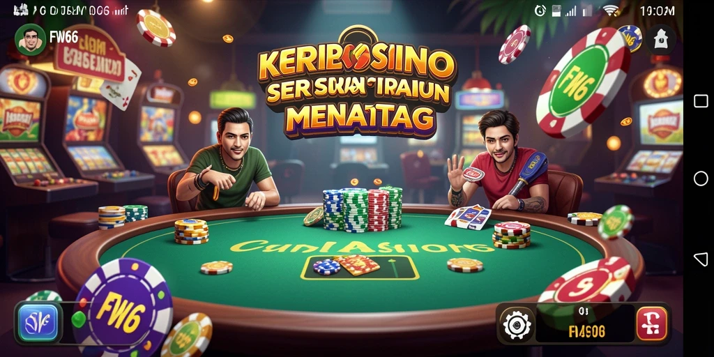 Screenshot gameplay FW66 yang menampilkan keseruan permainan Kasino.
