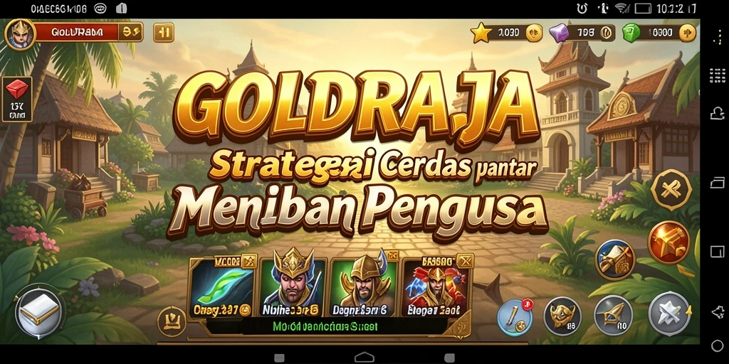 Gameplay menarik dari GOLDRAJA menunjukkan pertempuran strategi yang intens.