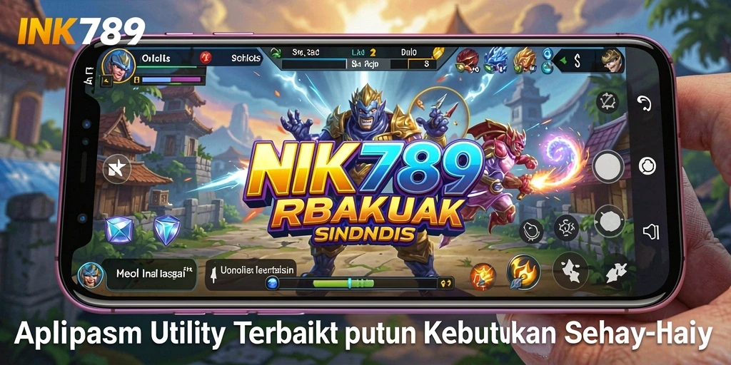 Tampilan utama INK789 dengan fitur Utility yang lengkap.