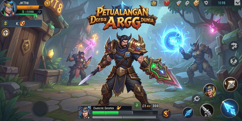 Screenshot gameplay JKT8 dengan aksi seru dalam ARPG.