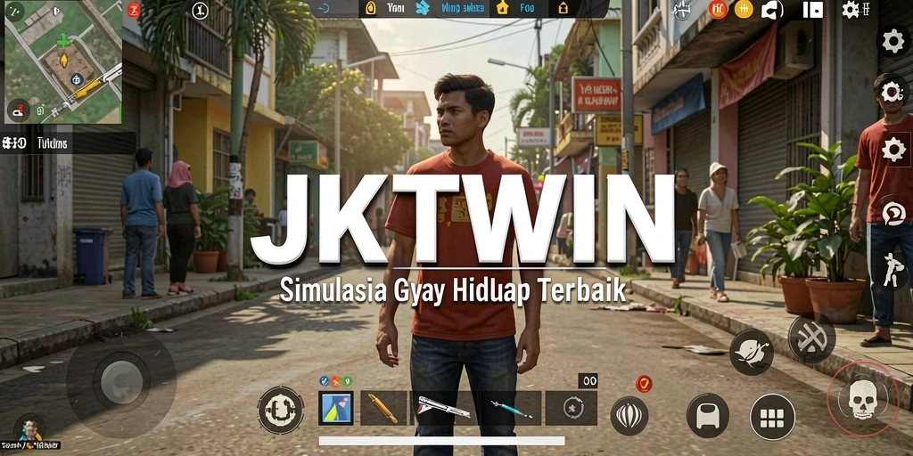 Tampilan gameplay JKTWIN yang menarik dan penuh warna.