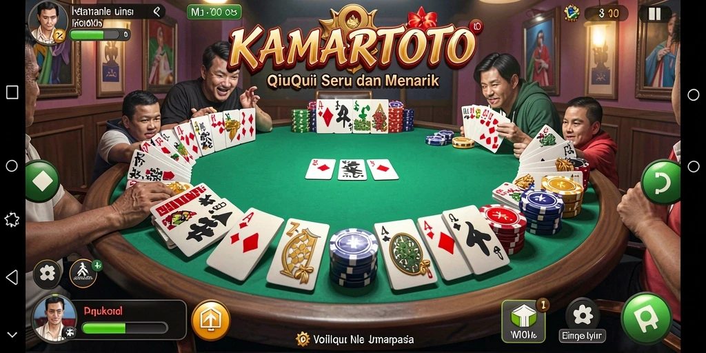 Tampilan gameplay QiuQiu yang menarik dan seru di KAMARTOTO.