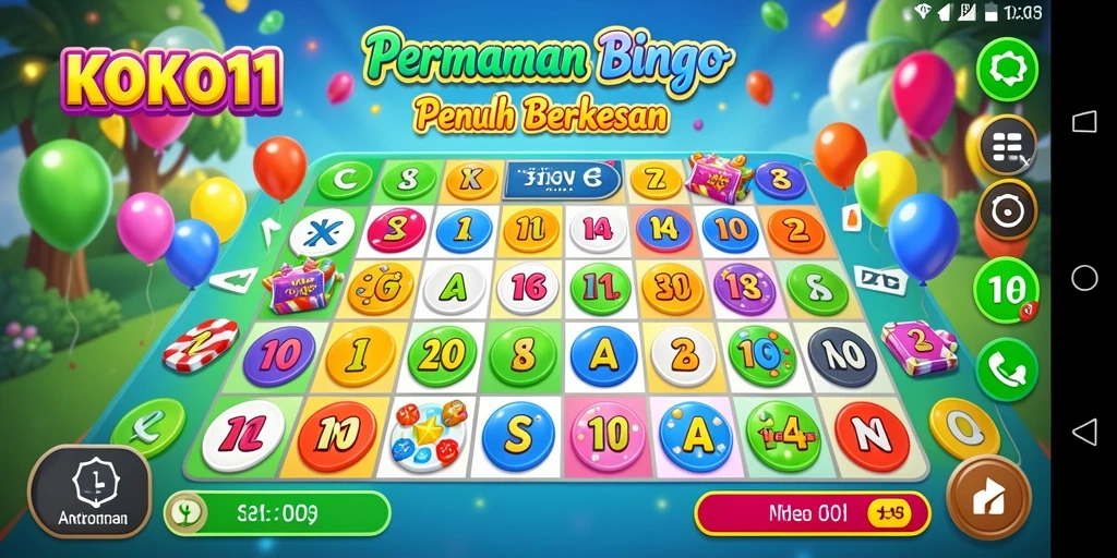 Tampilan gameplay KOKO11 yang menarik saat bermain Bingo.