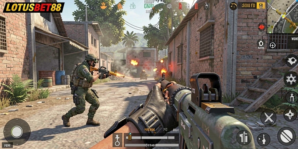 Gameplay intens di LOTUSBET88 dengan adu tembak seru.