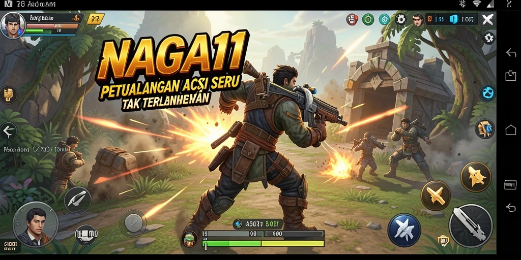 Screenshot utama NAGA11 menampilkan aksi mendebarkan dalam permainan.