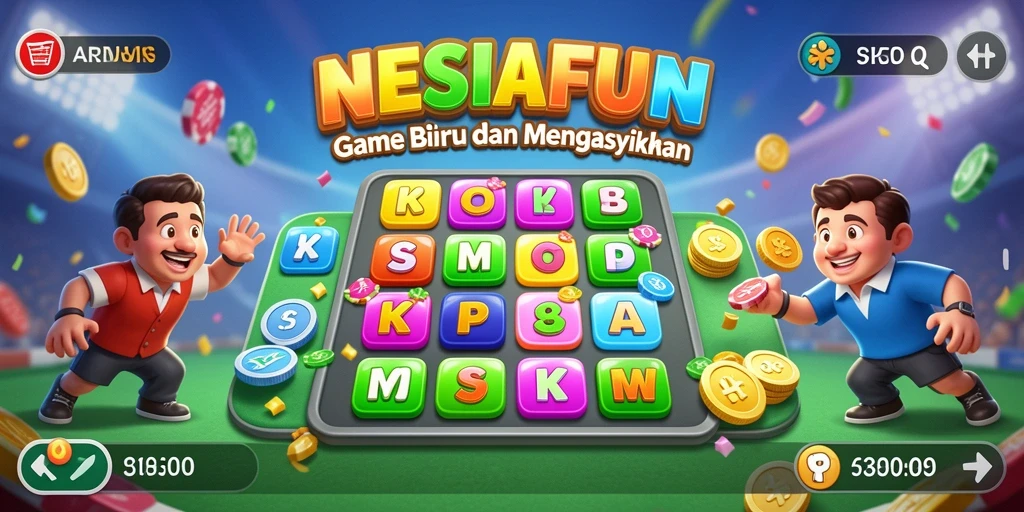 Screenshot utama NESIAFUN menampilkan momen seru dalam permainan Bingo.