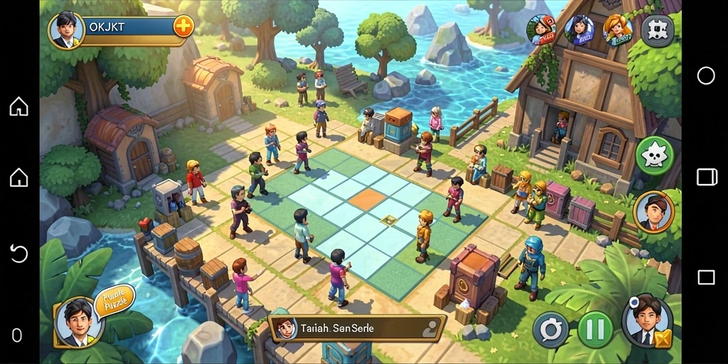 Tampilan gameplay seru dari OKJKT dalam tantangan Puzzle.