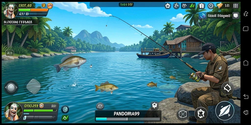 Tangkapan besar dalam gameplay PANDORA99 yang mendebarkan.