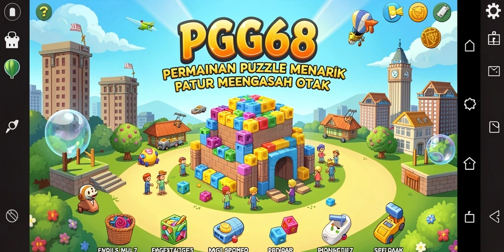 Screenshot gameplay PGG68 menampilkan tantangan puzzle yang menarik.