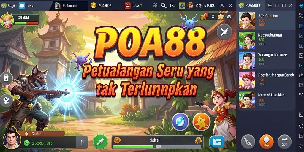 Screenshot gameplay POA88 menampilkan aksi menegangkan dan eksplorasi dunia yang luas.