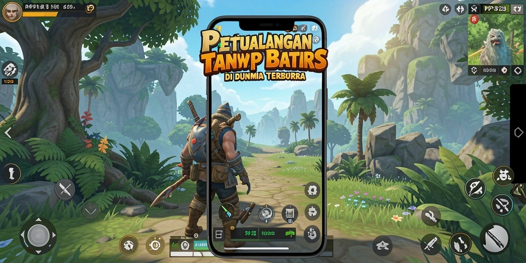 Tampilan gameplay PP123 yang menarik di dunia terbuka.