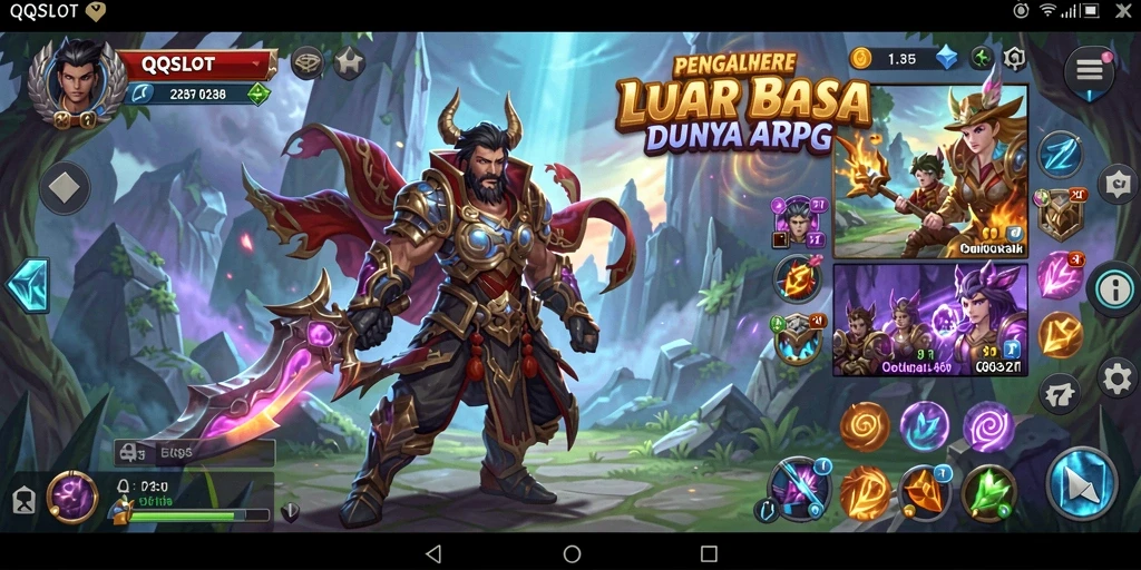 Tampilan menarik dari gameplay QQSLOT ARPG yang penuh aksi.