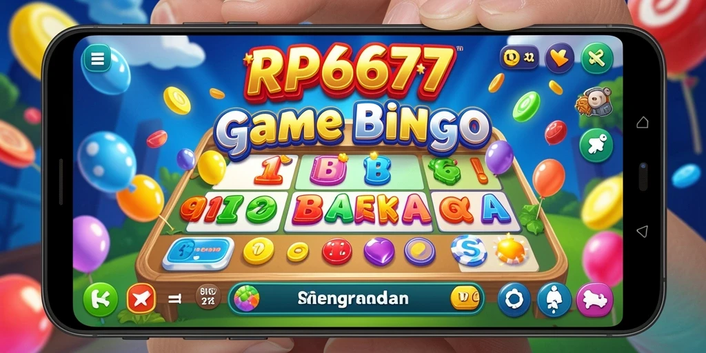 Screenshot utama RP6677 menampilkan pemain yang sedang menikmati permainan Bingo.
