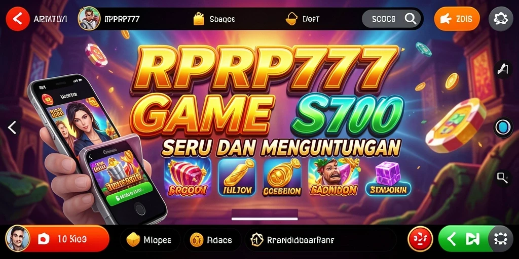Screenshot utama RPRP777 menampilkan gameplay slot yang seru.
