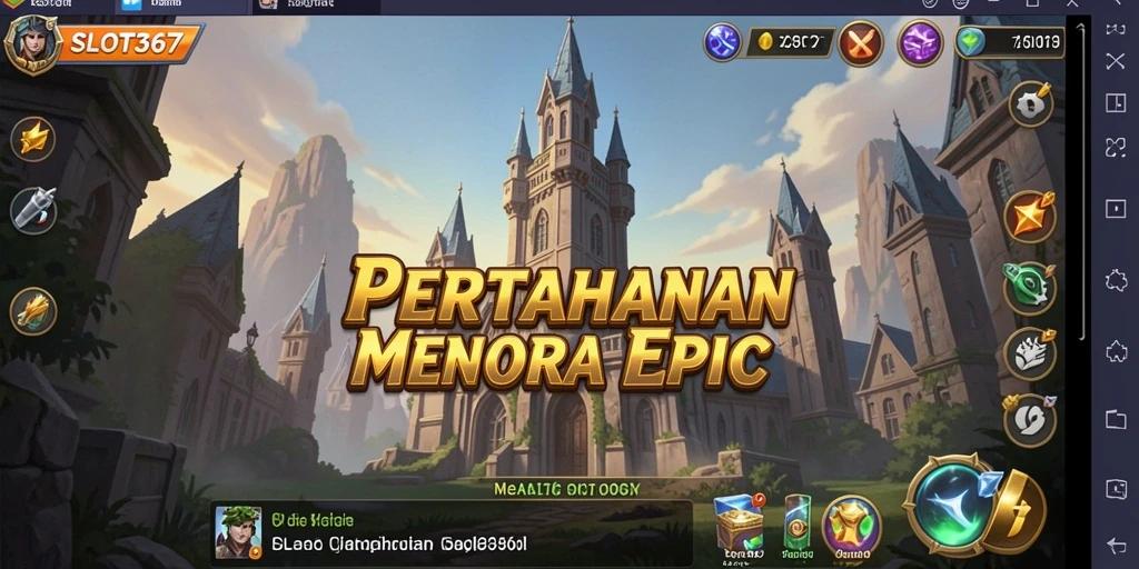 Screenshot utama SLOT367 menampilkan aksi seru dalam gameplay Tower Defense.