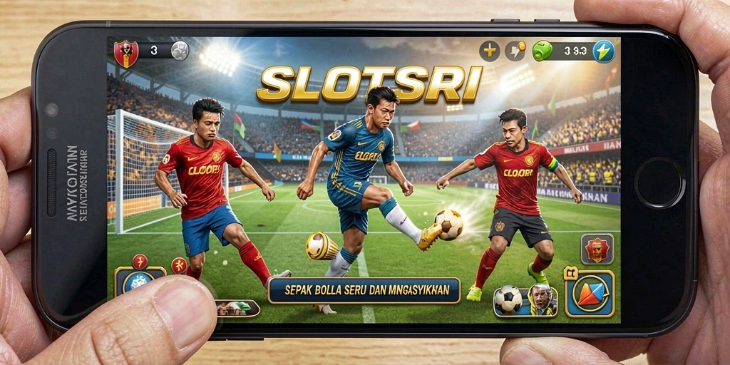 Gameplay SLOTSRI yang seru dan mendebarkan dalam pertandingan sepak bola.