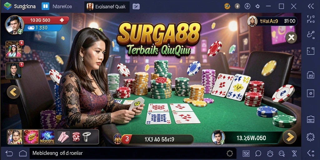 Screenshot gameplay QiuQiu SURGA88 yang seru dan kompetitif.