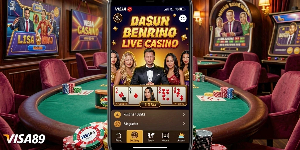 Tampilan gameplay Live Casino di VISA89 yang mengasyikkan.